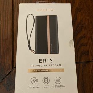 Habitu Eris Tri-Fold Wallet Case for IPhone 11 Pro/ X/ XS, brand new but opened